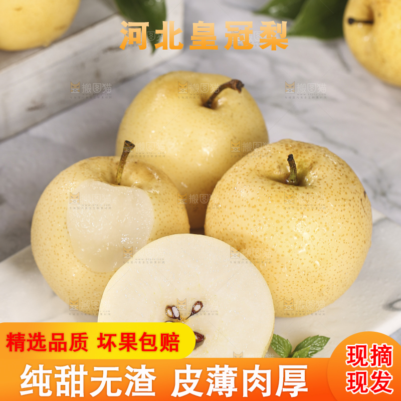浅底上的皇冠梨