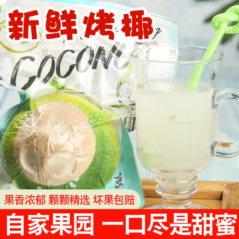 浅底上的泰国进口烤椰