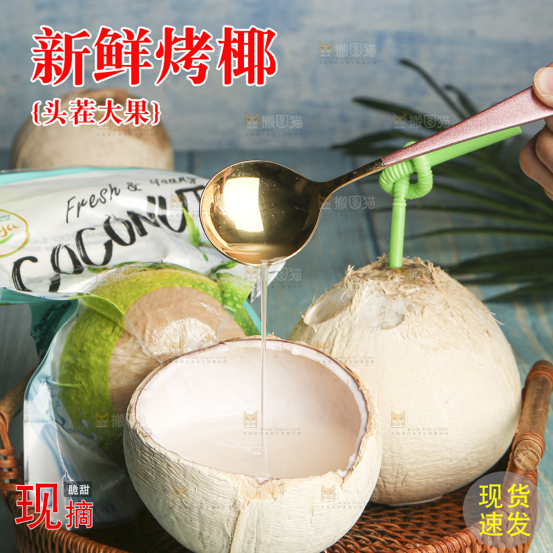 浅底上的泰国进口烤椰