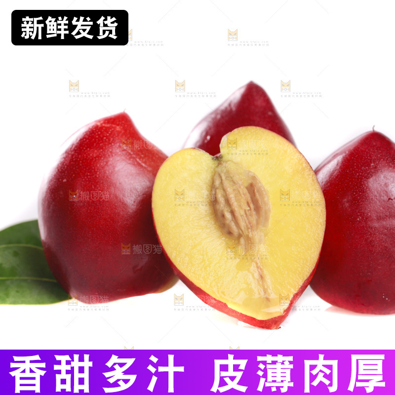 白底上的桃驳李