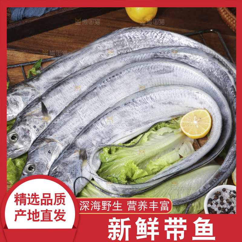 深底新鲜带鱼