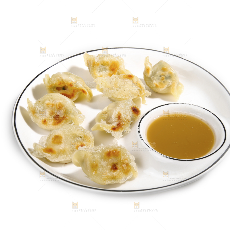 盘子里的手工水饺