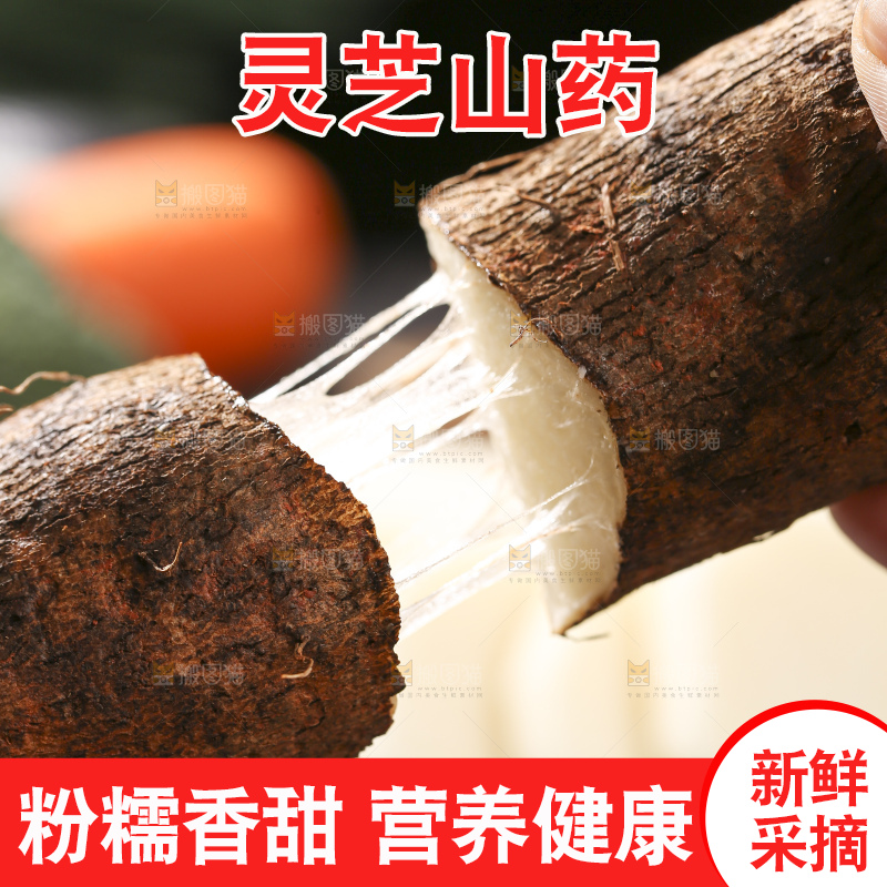 深底上放着灵芝山药