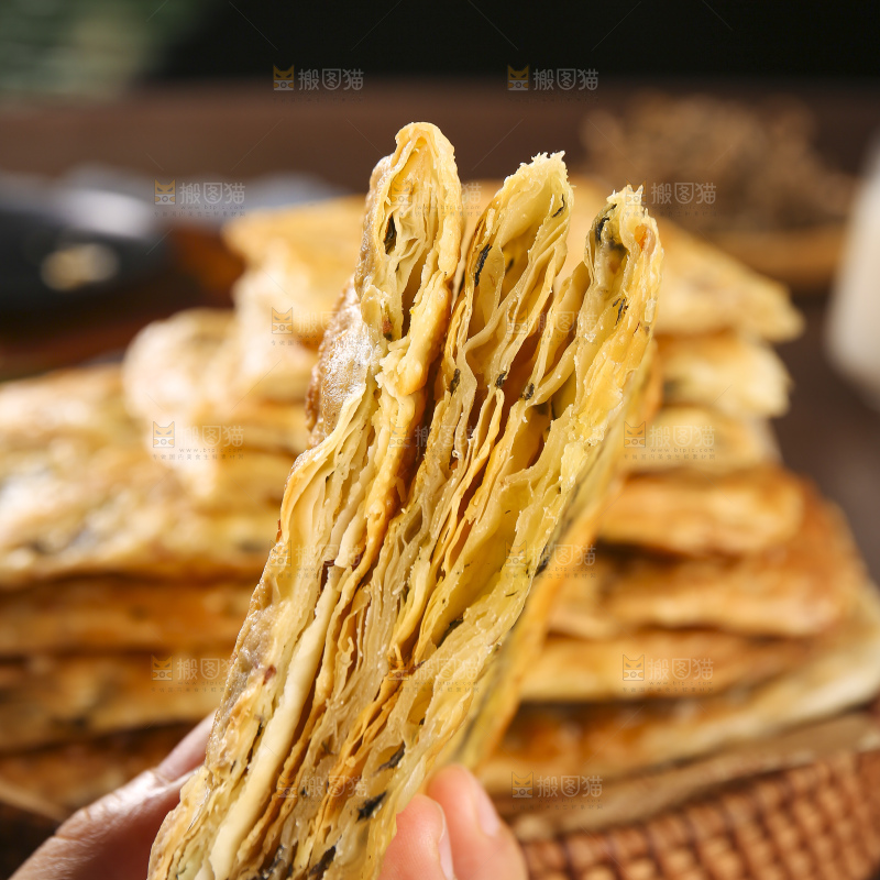 深底上的锅盔