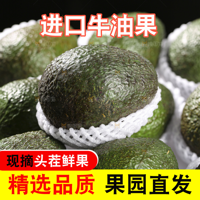 木底上的墨西哥牛油果