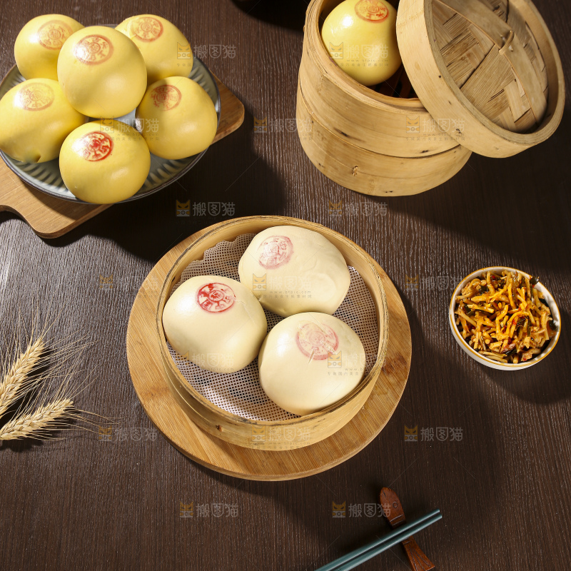 深底上的白面馒头