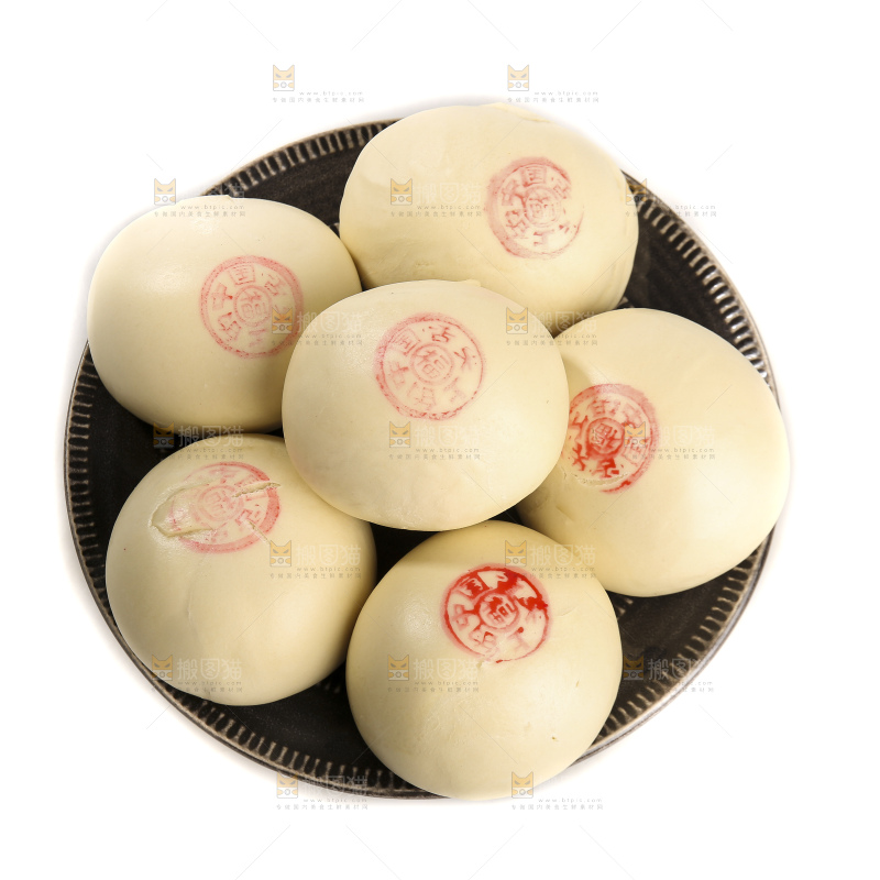 白底上的白馒头