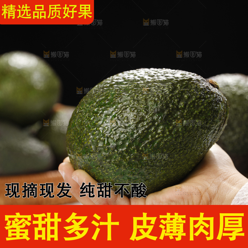 浅底上的牛油果