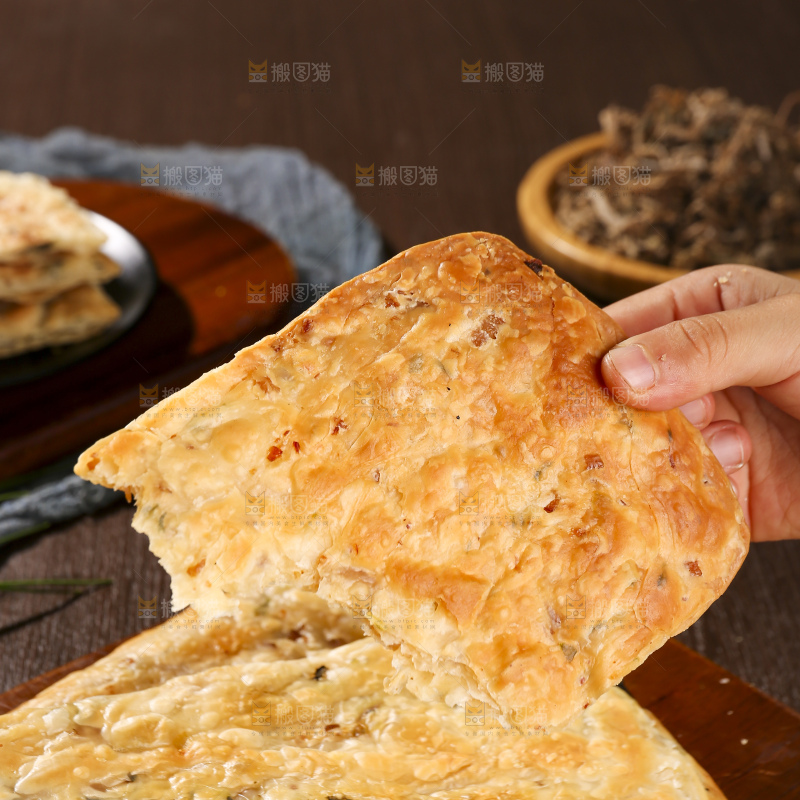 深底上的锅盔