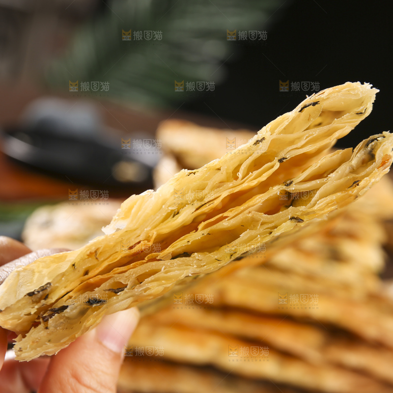 深底上的锅盔