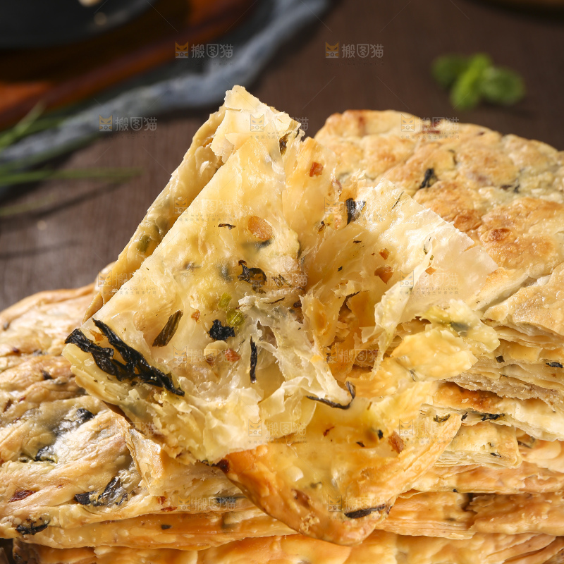 深底上的锅盔