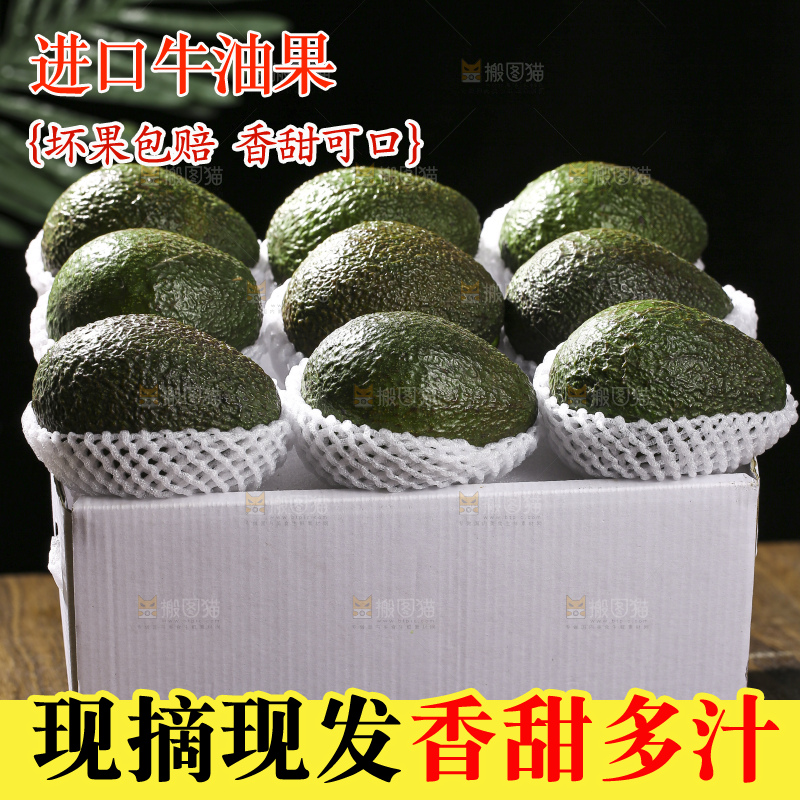 木底上的墨西哥牛油果