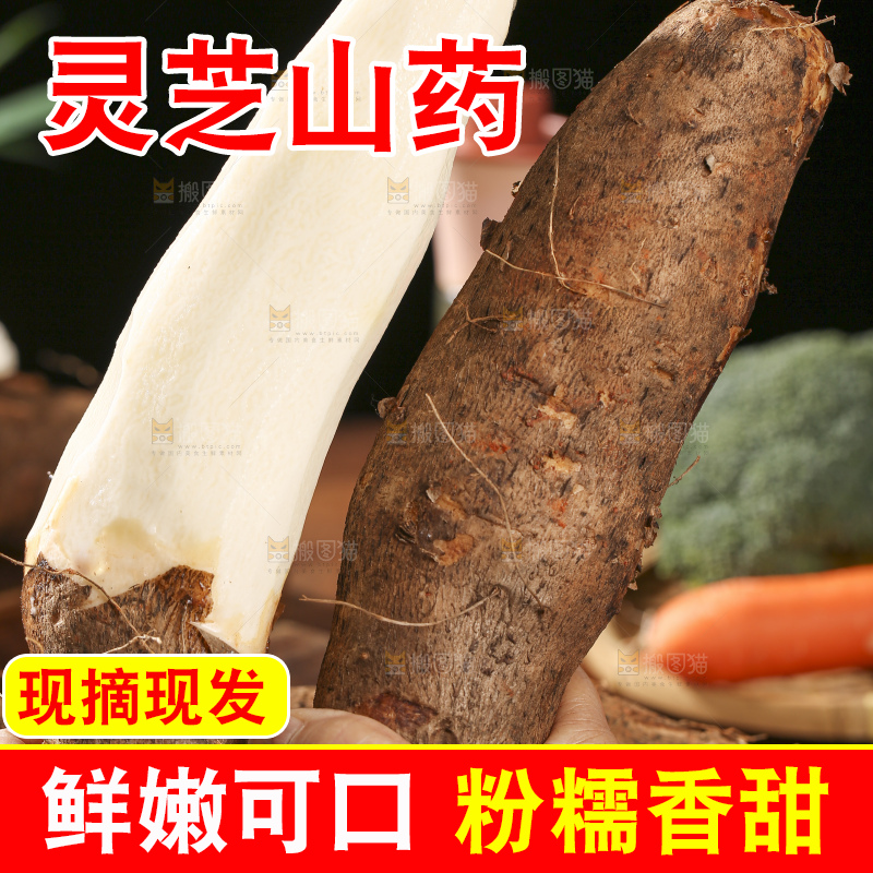 深底上放着灵芝山药