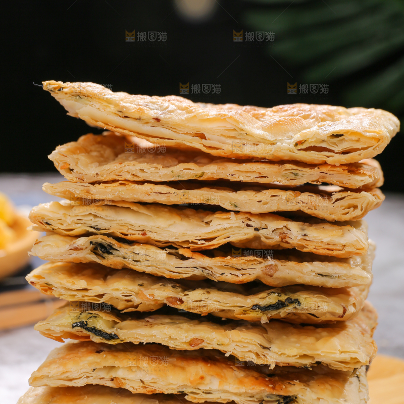 深底上的锅盔