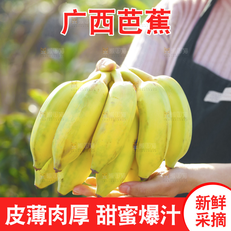 手里拿着广西芭蕉