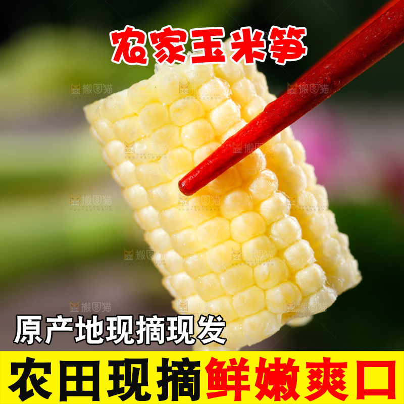 深底上的玉米笋