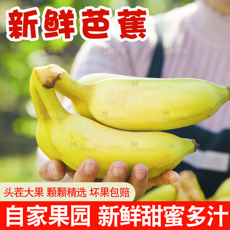 手里拿着广西芭蕉