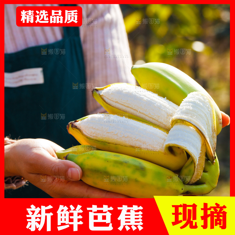 手里拿着广西芭蕉