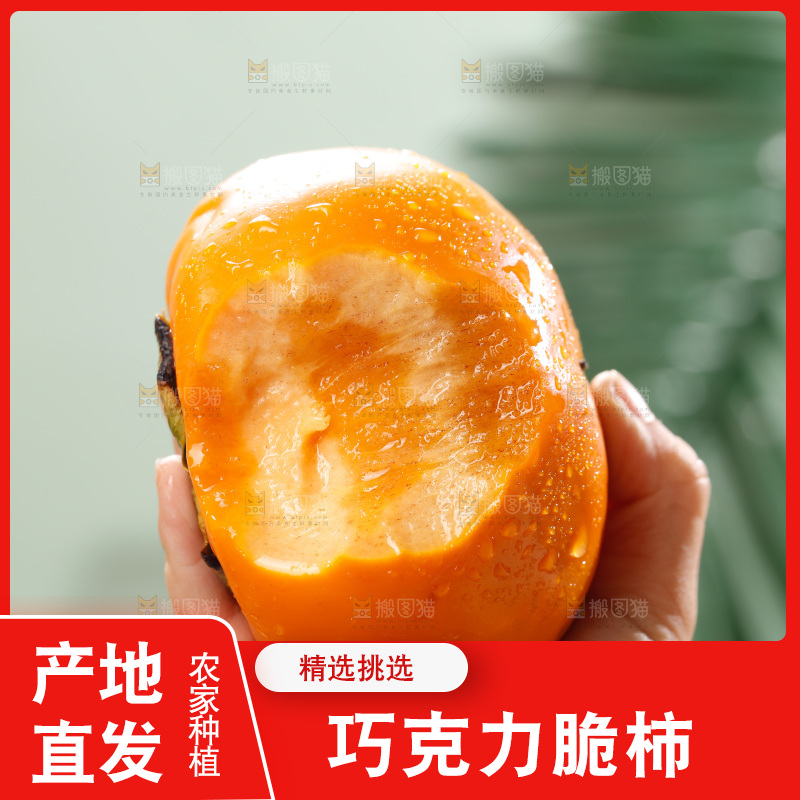 深底上的巧克力脆柿