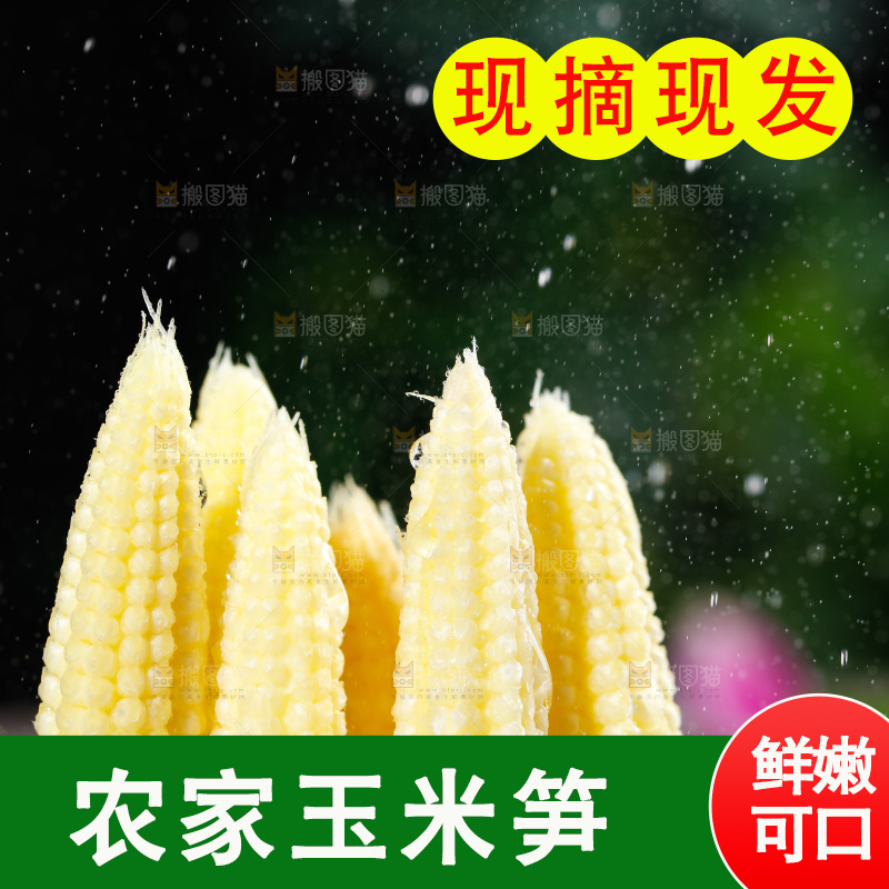 深底上的玉米笋