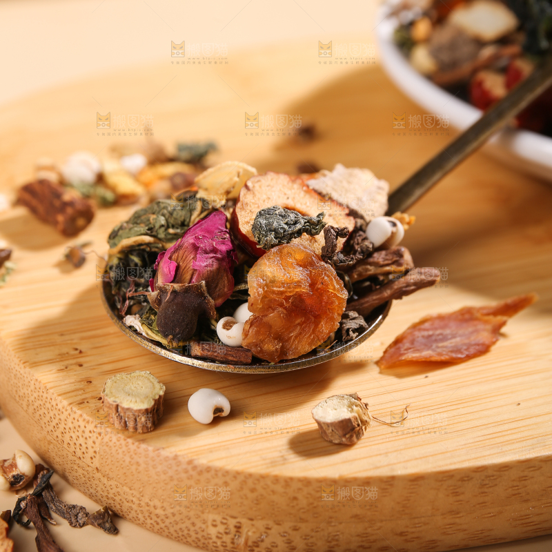 浅底上的养生花茶