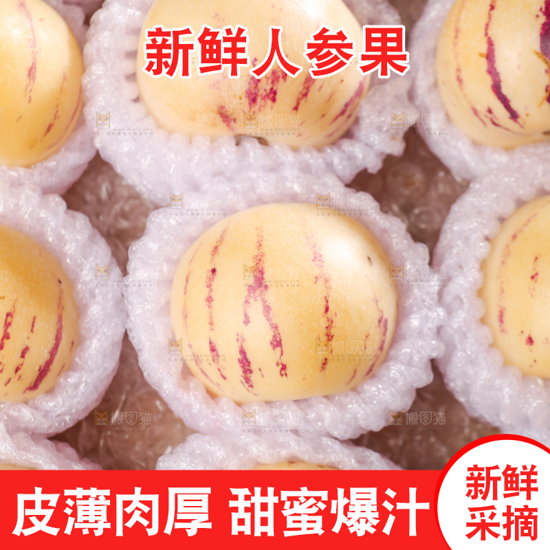 礼品盒里的人参果