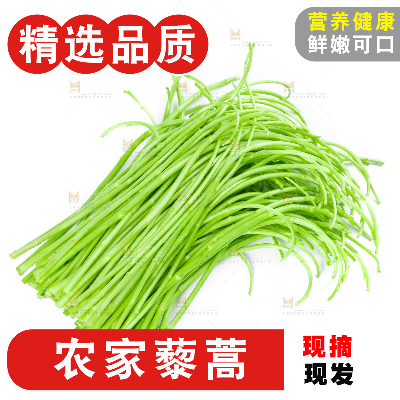 白底上放着藜蒿