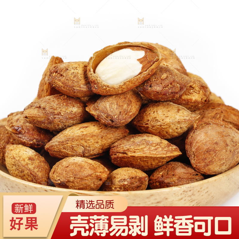白底上的巴旦木