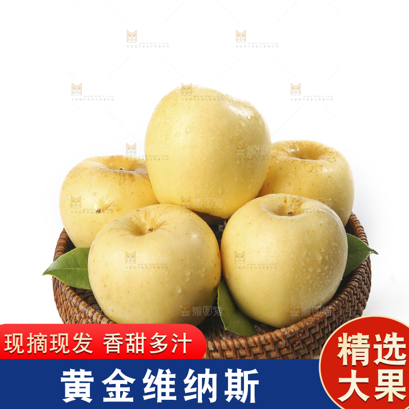 白底上的维纳斯苹果