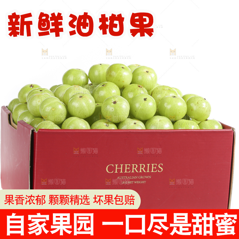 礼品盒里装着的油甘果