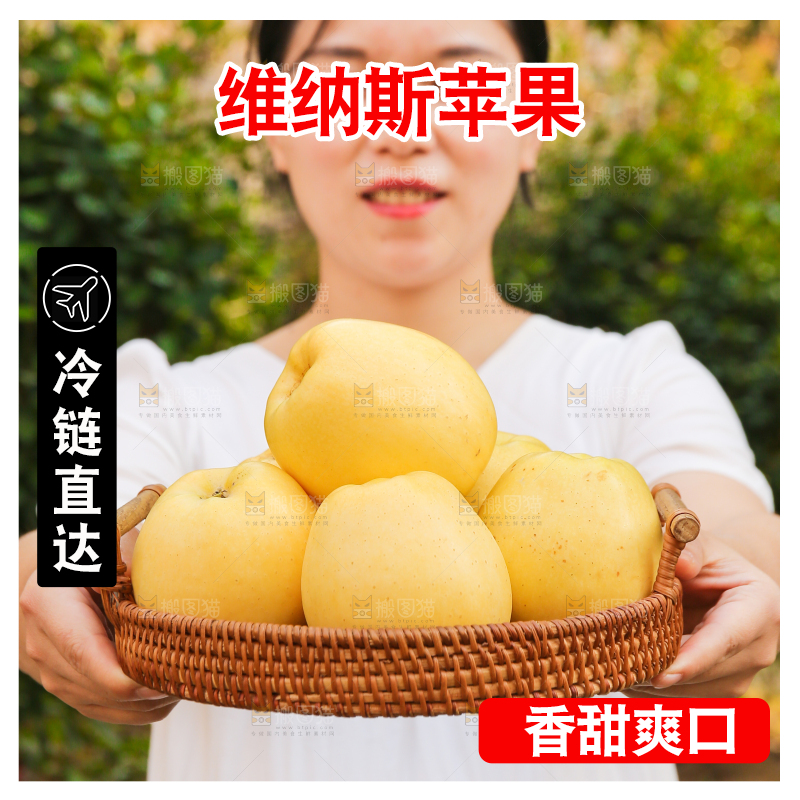 手里拿着维纳斯苹果