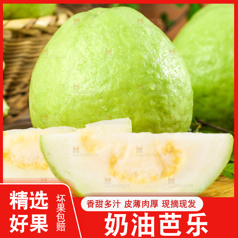深底上的白心芭乐