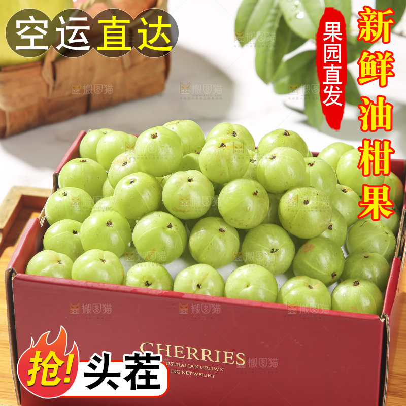 礼品盒里装着的油甘果