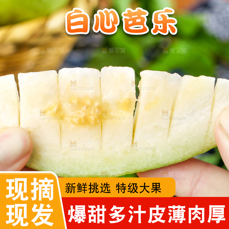 深底上的白心芭乐