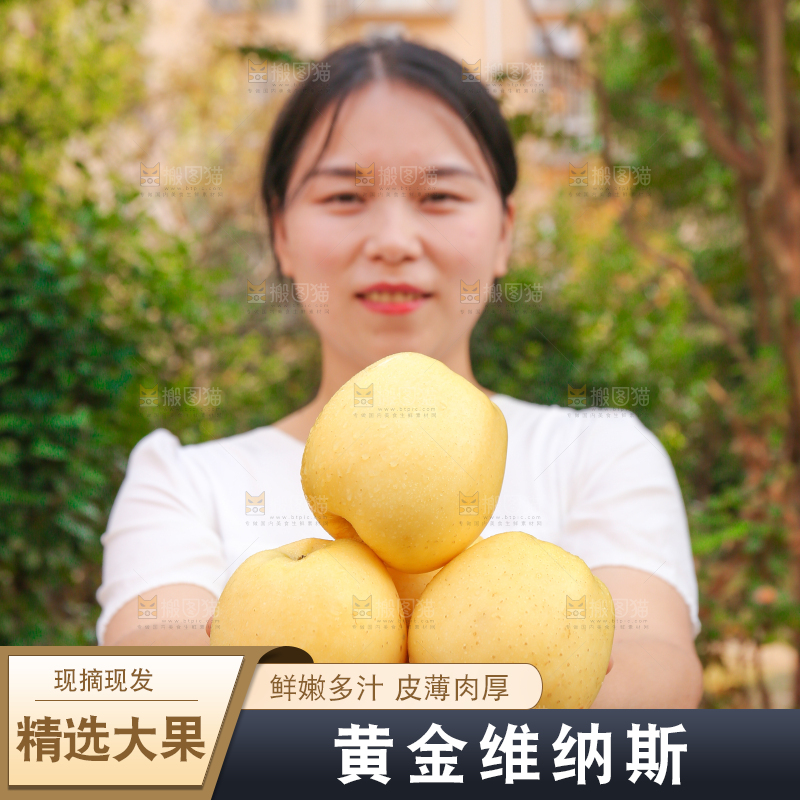 手里拿着维纳斯苹果