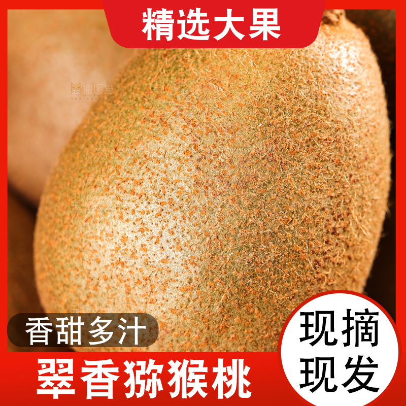 黑底上的翠香猕猴桃