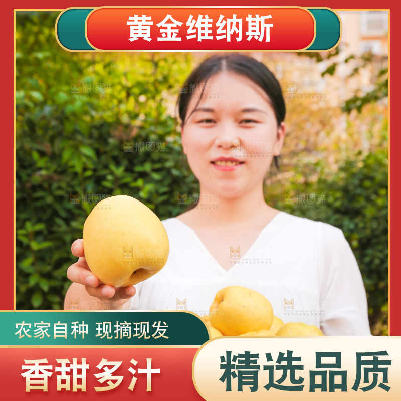 手里拿着维纳斯苹果
