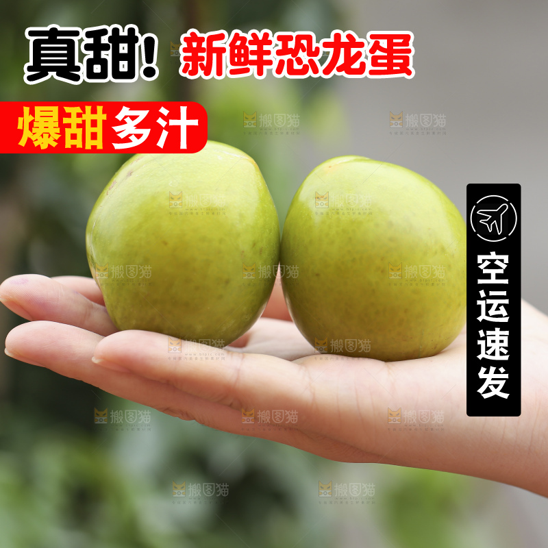 手里拿着恐龙蛋李子