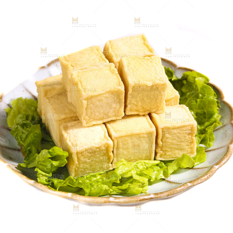 白底上的火锅丸子