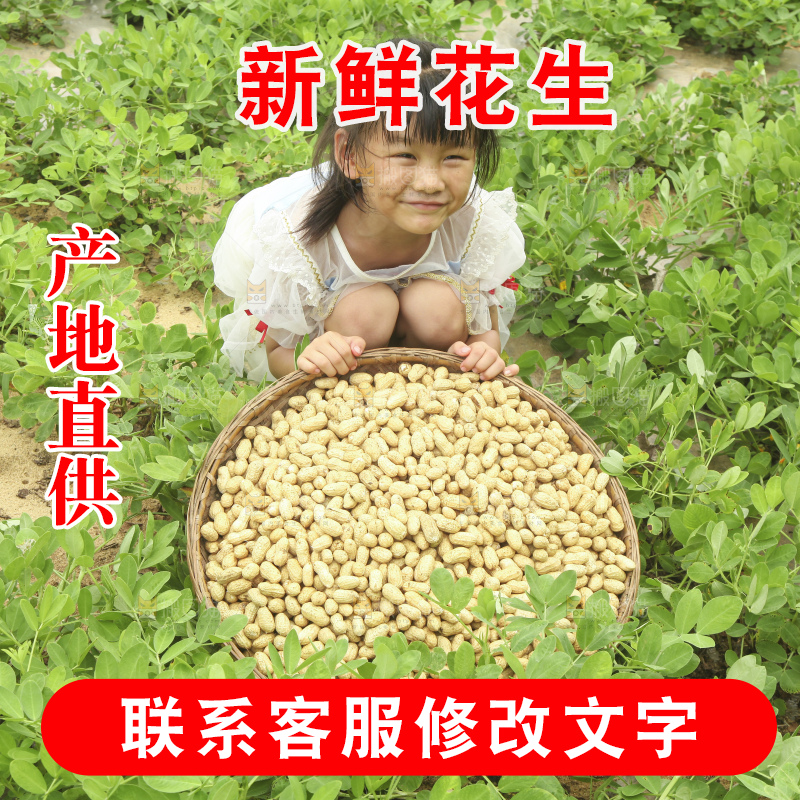 手里拿着现挖花生