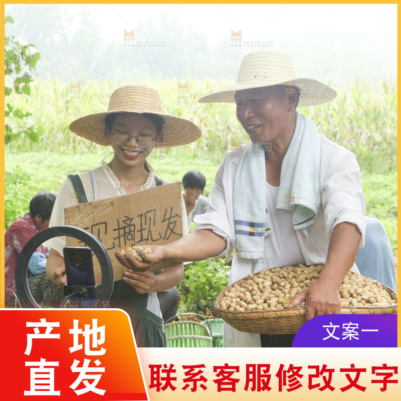 手里拿着现挖花生