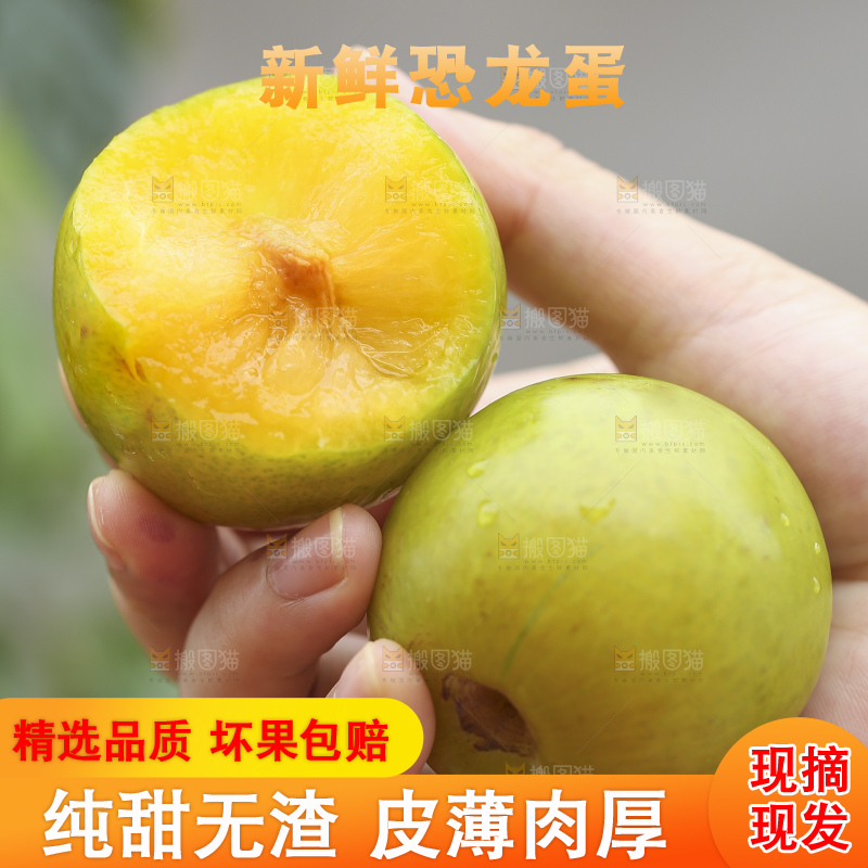 手里拿着恐龙蛋李子