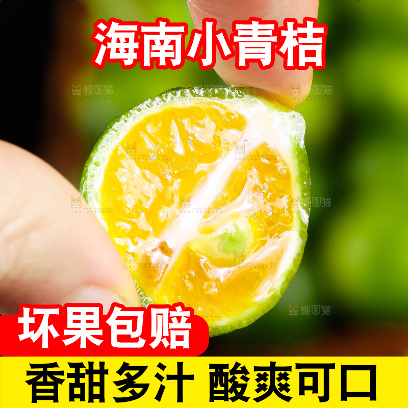 手里拿着切开的海南小金桔