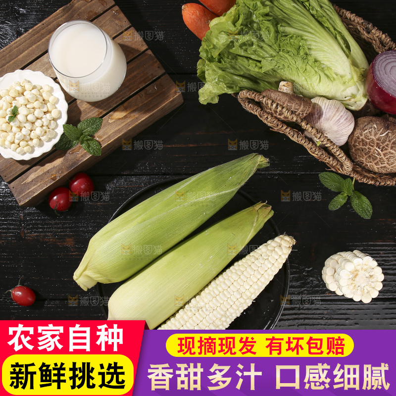 深底上的牛奶玉米