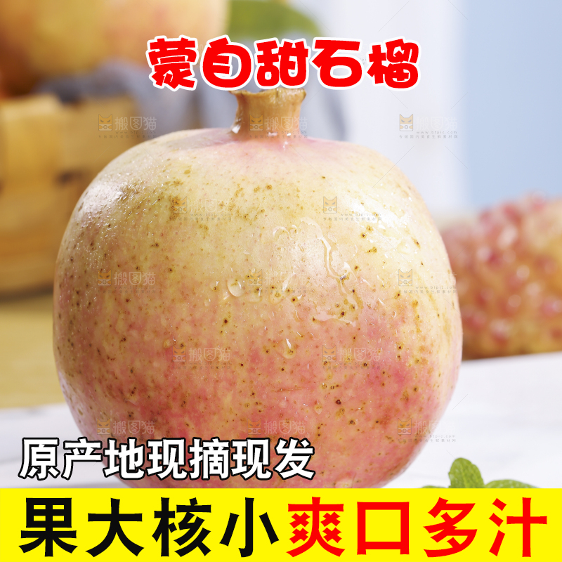 浅底上的蒙自石榴
