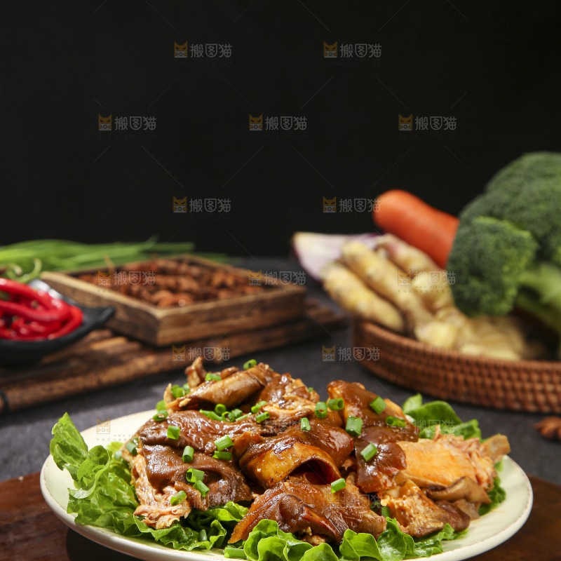 深底上的羊头肉