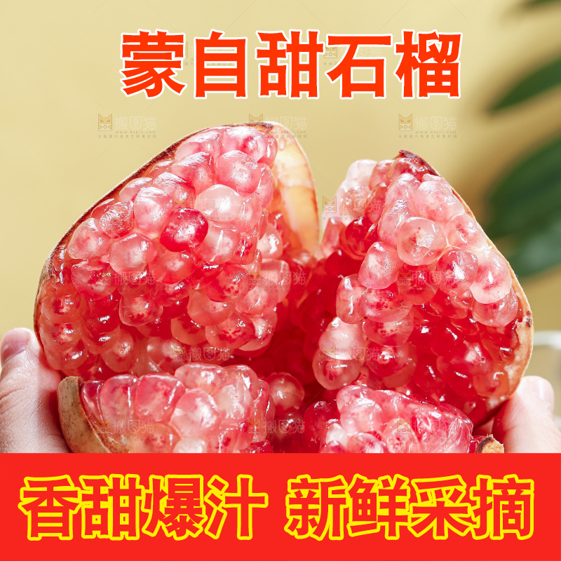 浅底上的蒙自石榴