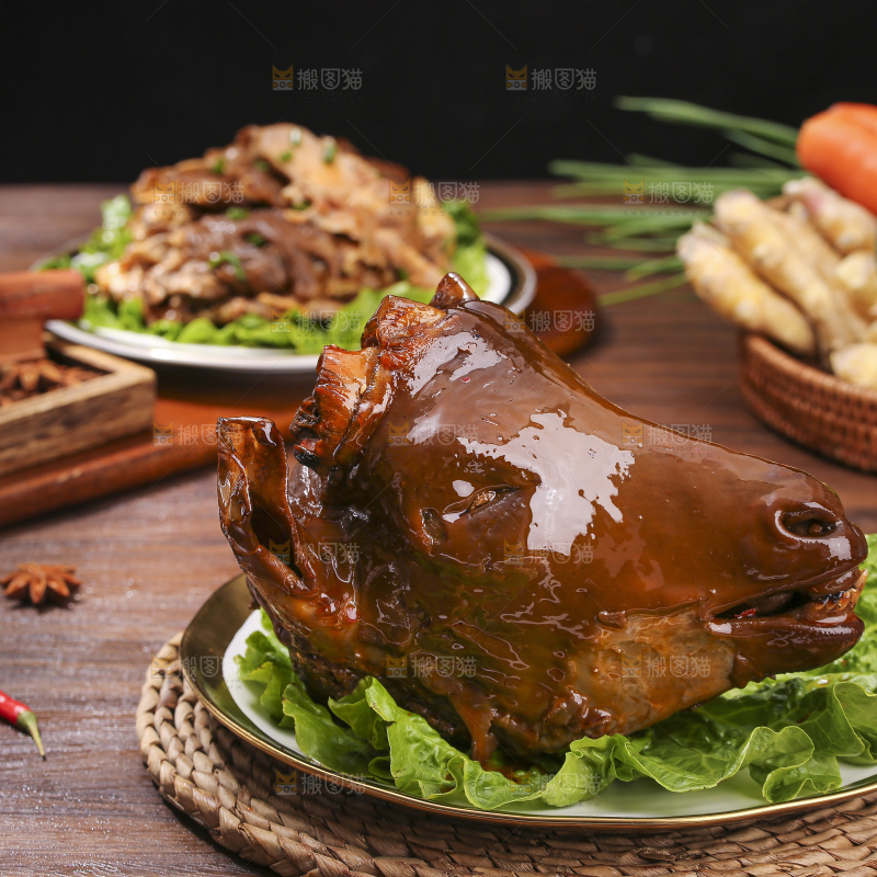 深底上的羊头肉