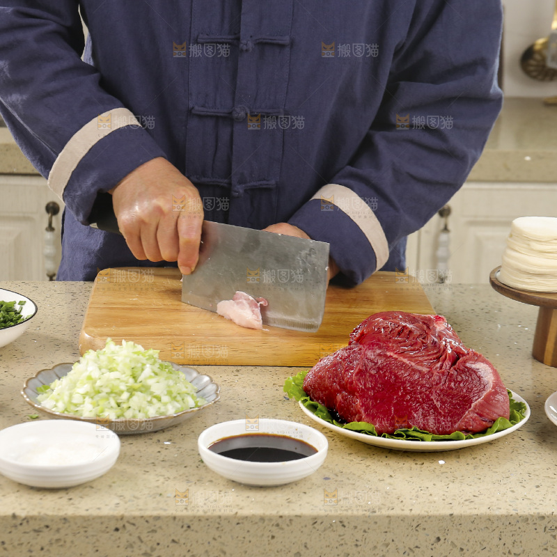 手工牛肉饺子制作