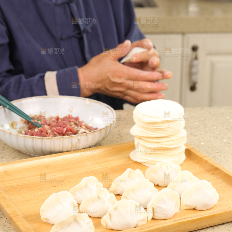 手工牛肉饺子制作